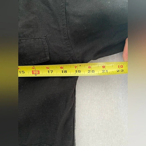 Aritzia Wilfred Womens Nicolet Linen Lyocell Utility Jacket Black Size M - Picture 11 of 11